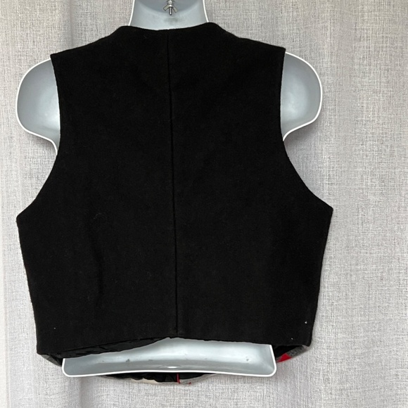 Justin Kraff Vest Native Aztec Pattern Wool Buffalo Nickel Buttons Size Large - Picture 3 of 6